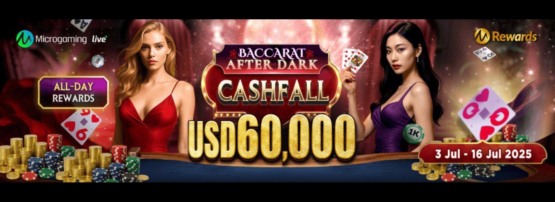 WE World Entertainment European Hall Baccarat After Dark Cashfall